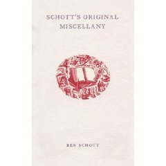 Ben Schotts Miscellany cover